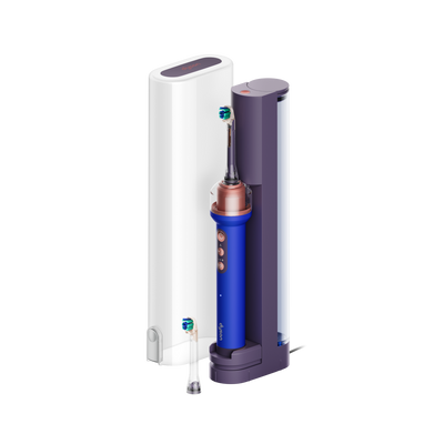 Dyson CameraJet electric toothbrush with flosser in Ceramic Ultra Blue